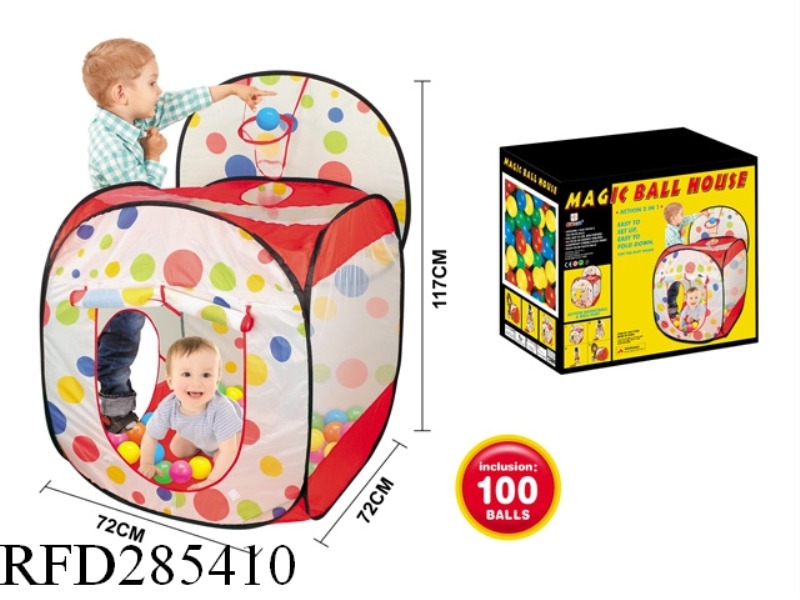 SHOOTING CHILDREN'S TENT WITH 100 BALLS