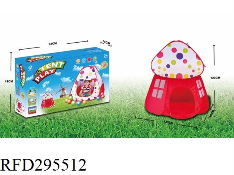 TENT WITH BALL(100PCS)