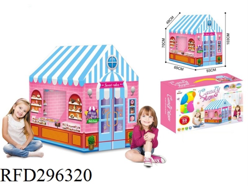 CANDY HOUSE TENT 50PCS BALLS