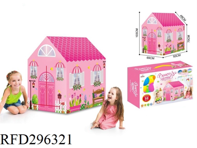 PRINCESS HOUSE TENT 50PCS BALLS