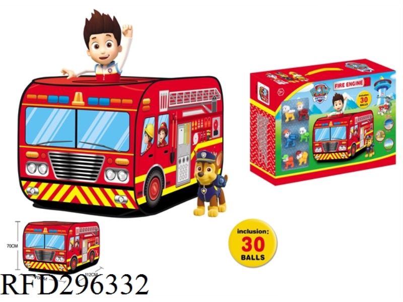 FIRE TRUCK TENT WITH 30 PCS BALLS