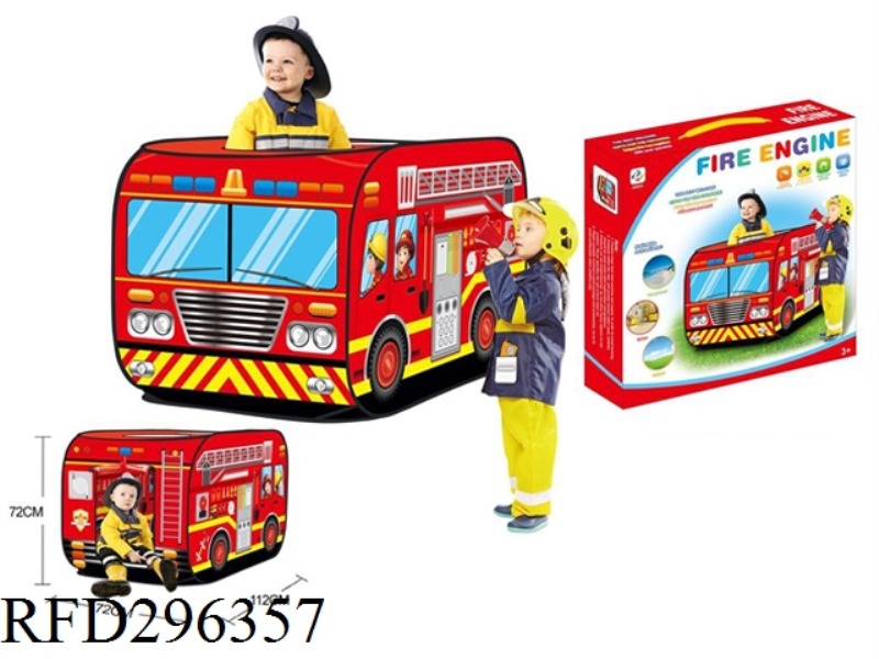 CHILDREN'S FIRE TRUCK TENT TRUCK