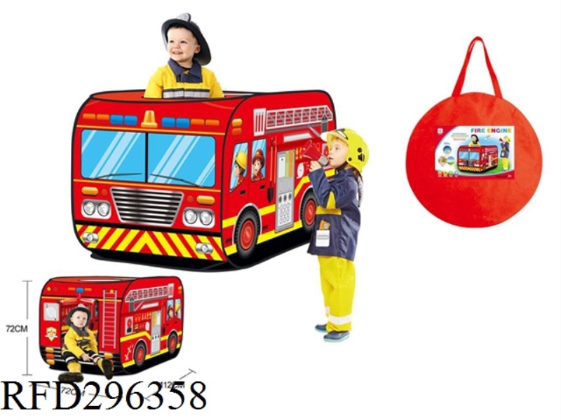 CHILDREN'S FIRE TRUCK TENT TRUCK