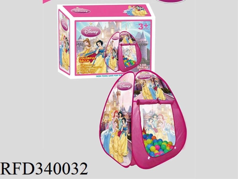 DISNEY PRINCESS TENT WITH 100 OCEAN BALLS