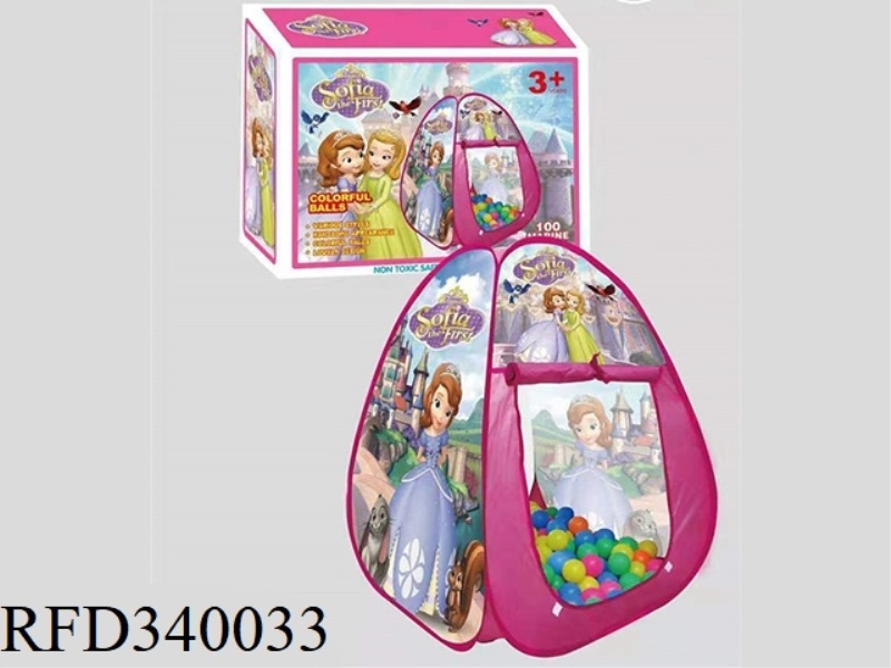 PRINCESS SOPHIA TENT WITH 100 OCEAN BALLS