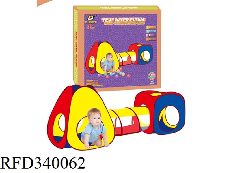 THREE-PIECE AISLE TENT WITH 100 BALLS