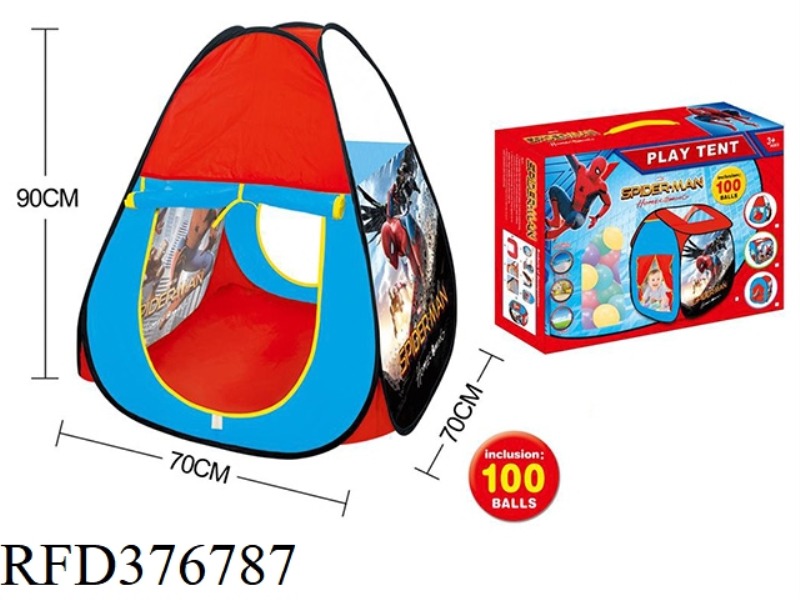 SPIDERMAN TENT WITH 100 OCEAN BALLS