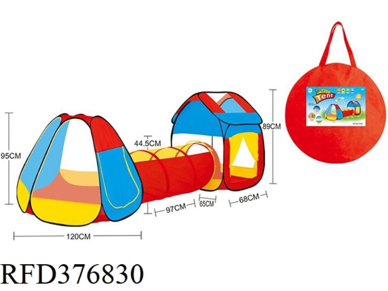 THREE-IN-ONE CHILDREN'S PLAY HOUSE FITTED TUNNEL CLIMBING TUBE TENT