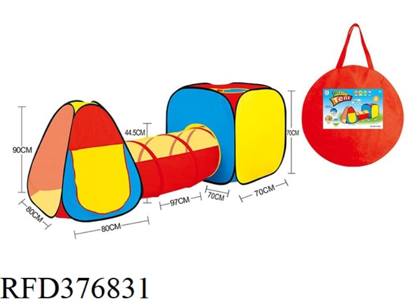 THREE-IN-ONE CHILDREN'S TENT COMBINED TUNNEL CLIMBING PLAYHOUSE