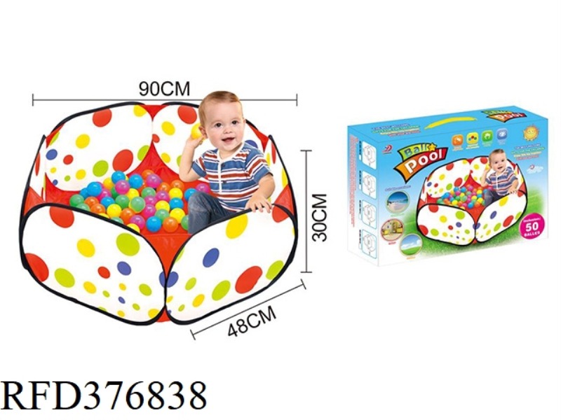 0.9M CHILDREN'S BALL POOL + 50 6.CM OCEAN BALLS