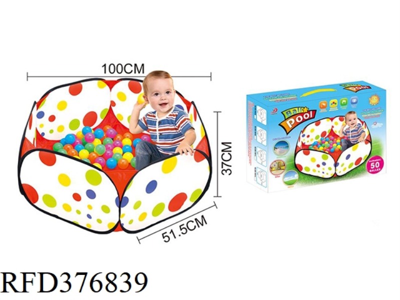 1 METER CHILDREN'S BALL POOL + 50 6CM OCEAN BALLS