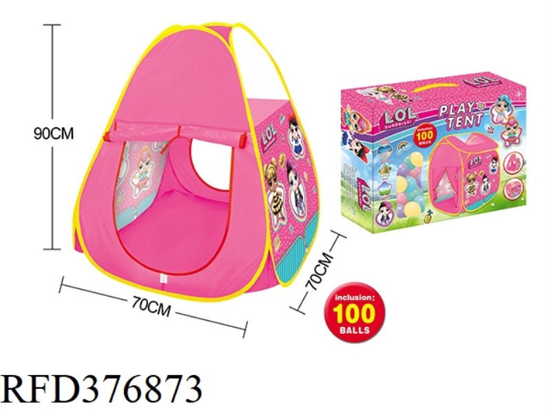 SURPRISE DOLL TENT WITH 100 5.5CM OCEAN BALLS