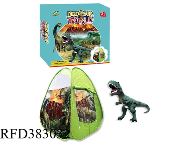 DINOSAUR TENT WITH SOUNDING DINOSAUR