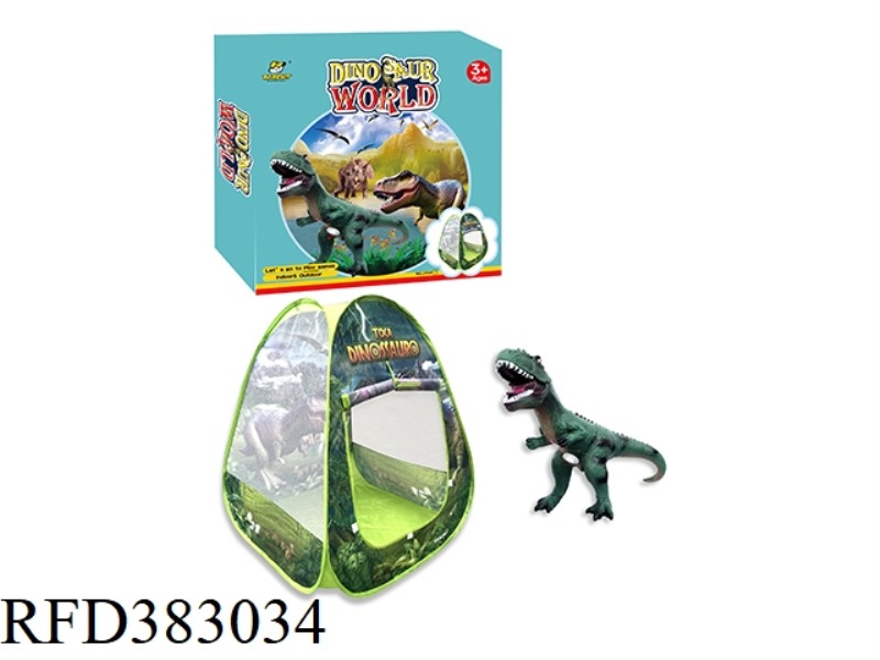 DINOSAUR TENT WITH SOUNDING DINOSAUR