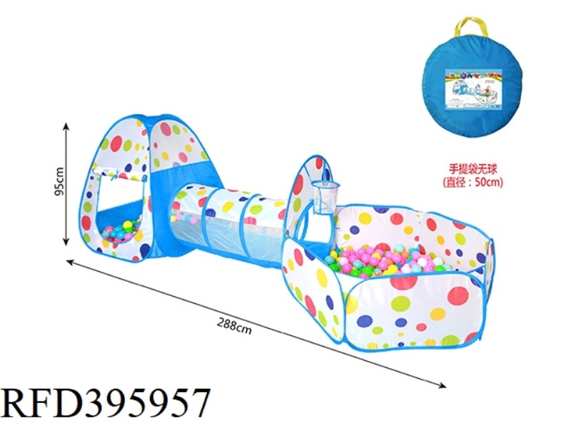 BLUE DOTTED THREE-IN-ONE TENT