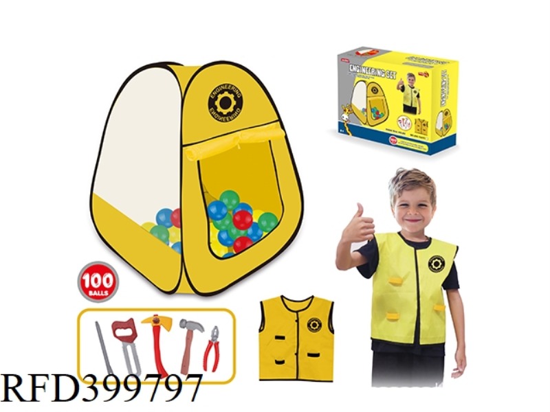 TENT ENGINEERING SET WITH 100PCS OCEAN BALL