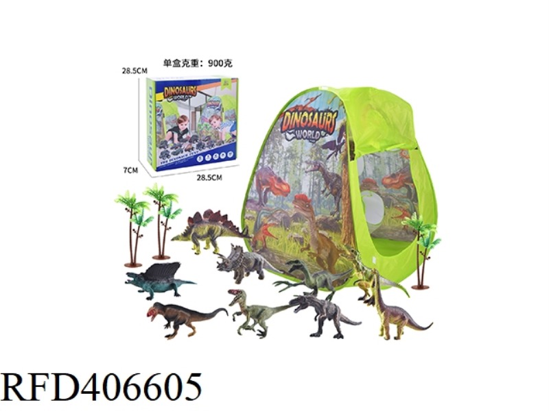 DINOSAUR TENT SET WITH DINOSAUR