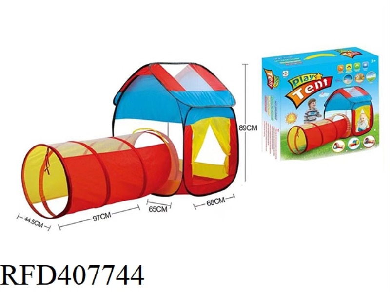 TWO-IN-ONE CLIMBING TUBE CHILDREN'S TENT