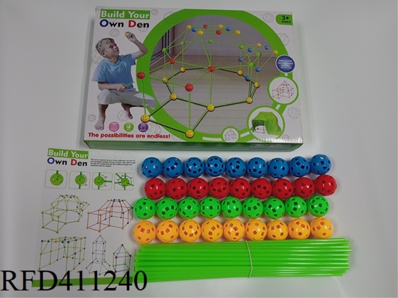 BEADS TENT (51 STICKS + 36 BALLS)