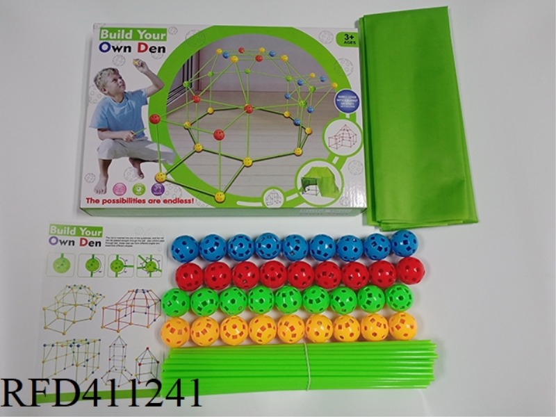 BEAD TENT (51 STICKS + 36 BALLS + CLOTH)