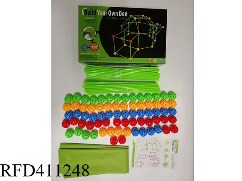 BEAD TENT (102 STICKS + 72 BALLS + CLOTH)