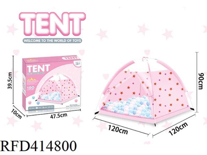 STAR RED BEACH TOY TENT WITH 100 BALLS