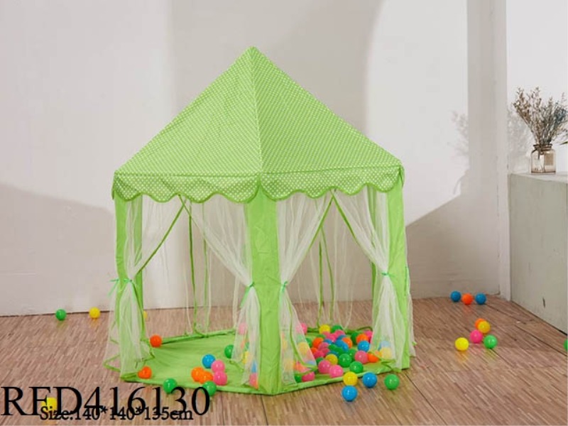 GREEN HEXAGON PRINCESS TENT