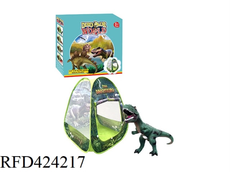 DINOSAUR TENT WITH SOUNDING DINOSAUR
