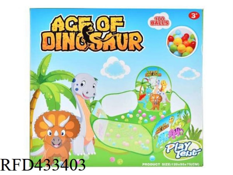 CHILDREN'S TENT BALL POOL (WITH 50 OCEAN BALLS)