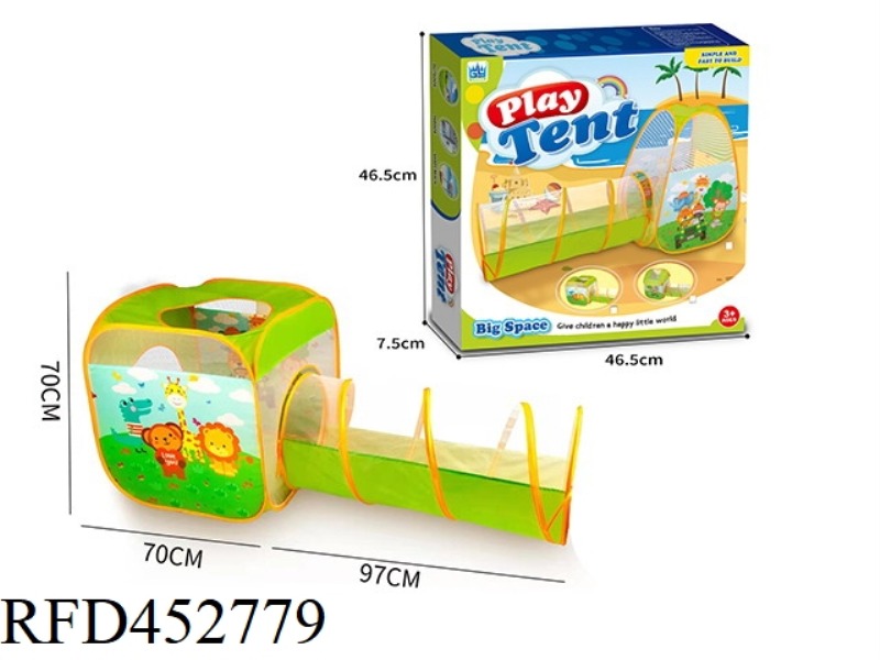 ZOO TWO-IN-ONE SQUARE TENT