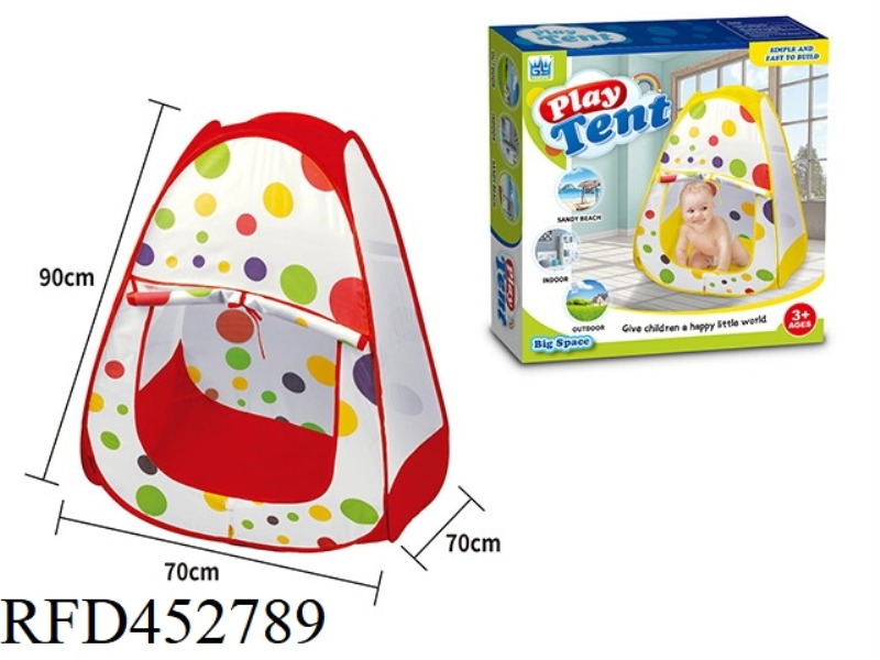70CM RED EDGE POLKA DOT CHILDREN'S TENT