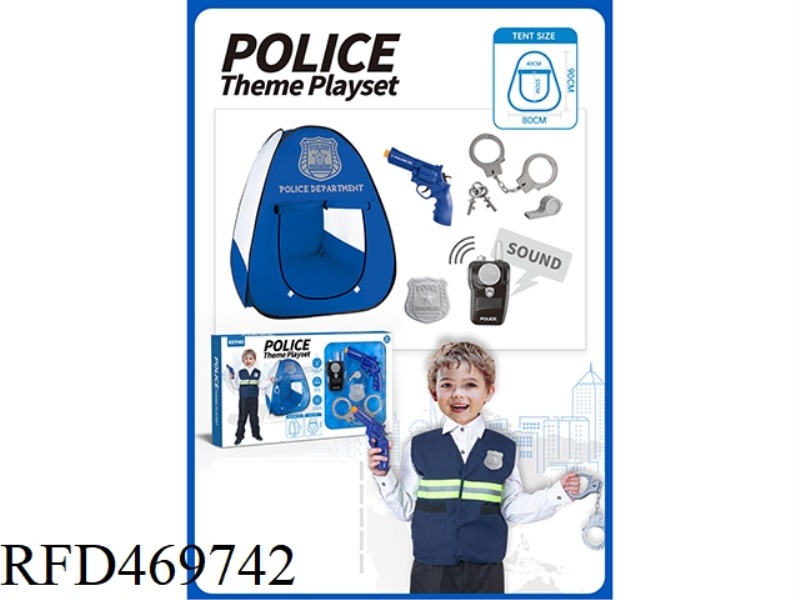 POLICE STATION TENT WITH POLICE EQUIPMENT