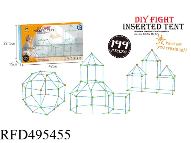 199PCS POLYGON DIY TENT
