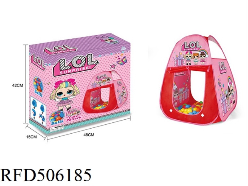 SURPRISE DOLL CHILDREN'S TENT +100 OCEAN BALLS
