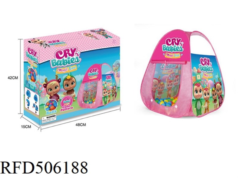 CRYBABY CHILDREN'S TENT WITH 100 OCEAN BALLS