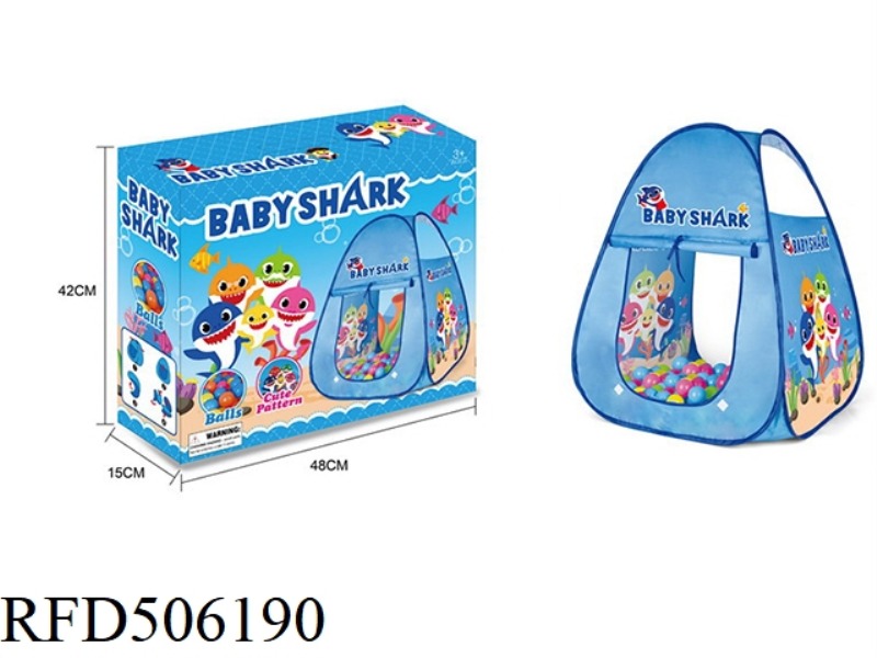 BABY SHARK TENT WITH 100 OCEAN BALLS