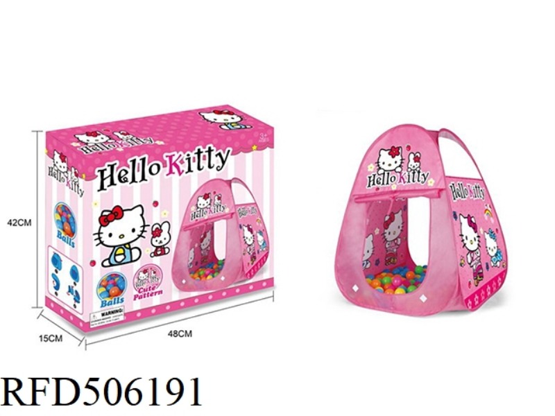 KT CAT KIDS TENT WITH 100 OCEAN BALLS
