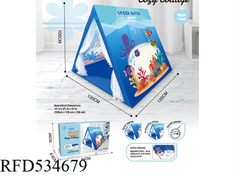 BLUE UNDERSEA TRIANGLE TENT