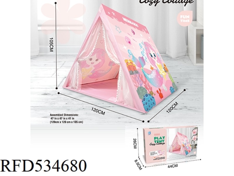 PINK MERMAID TRIANGLE TENT