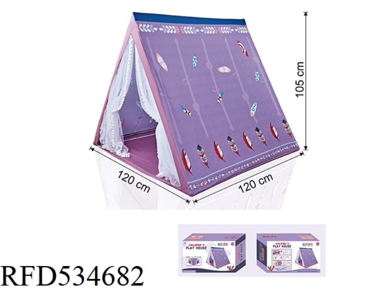PURPLE FEATHER TRIANGLE TENT