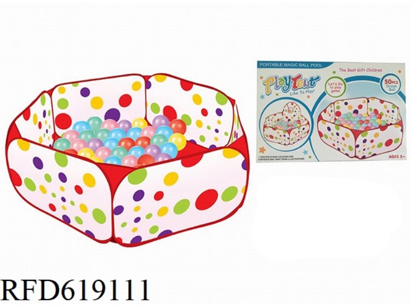 1M OCEAN BALL POOL+BALL DISTRIBUTION 50 PCS