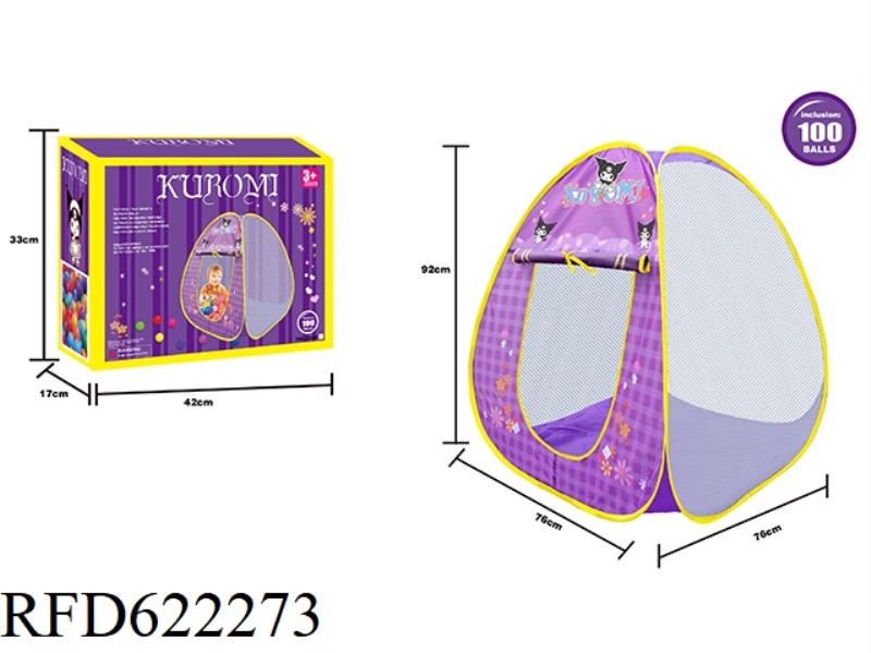 KULOMI PYRAMID TENT +100 BALLS