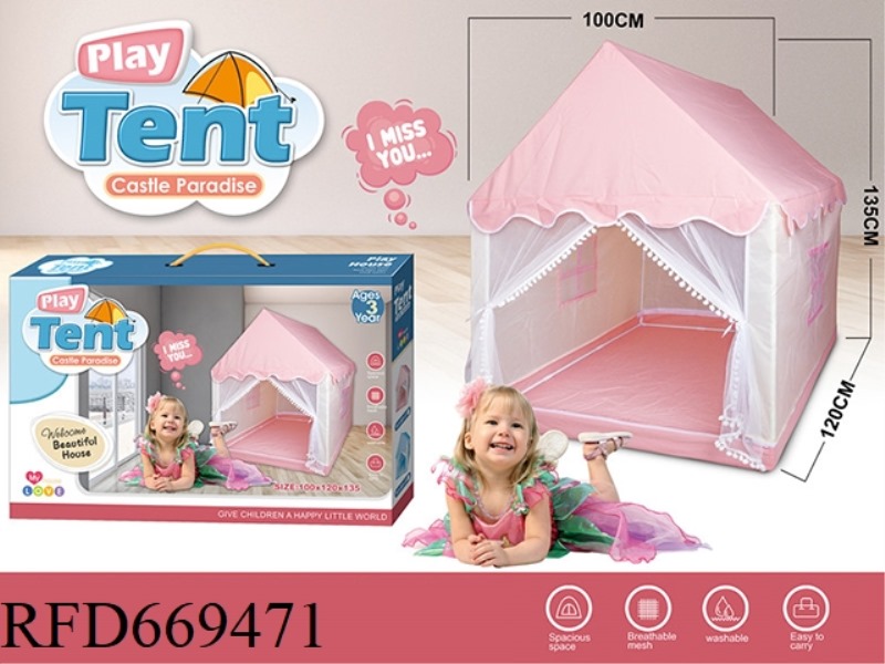 PINK GAME HOUSE (METAL ROD)