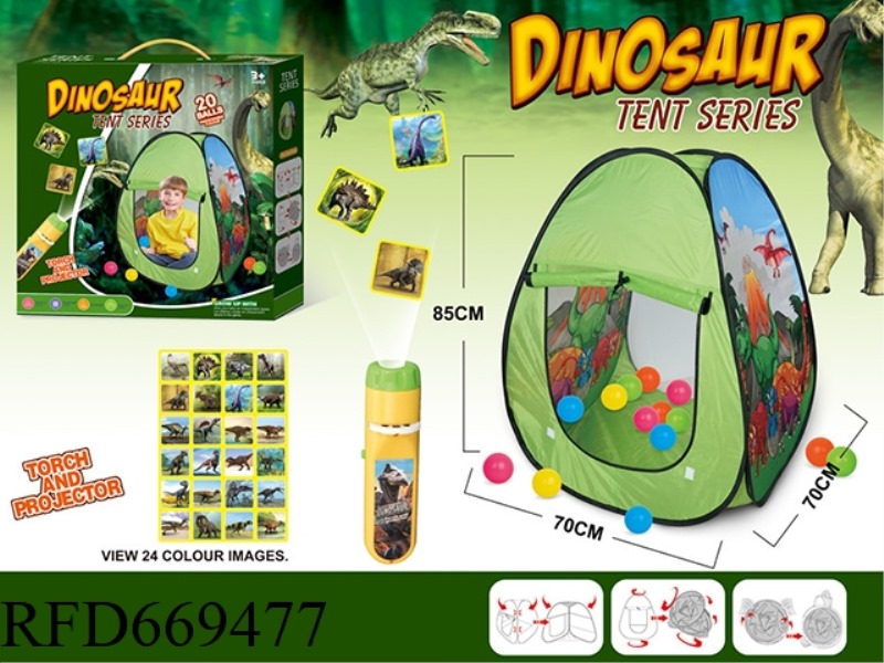 PROJECTION DINOSAUR TOWER-SHAPED TENT