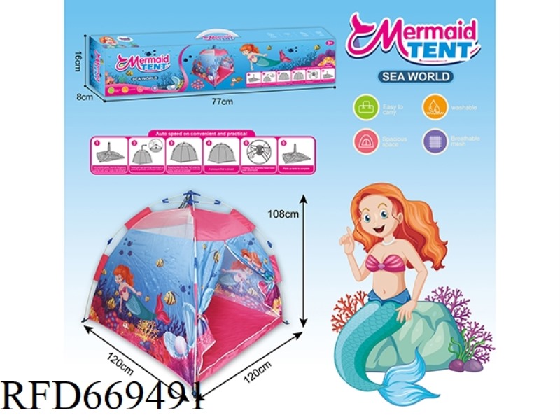 SELF-RETRACTABLE FOLDING TENT (MERMAID)