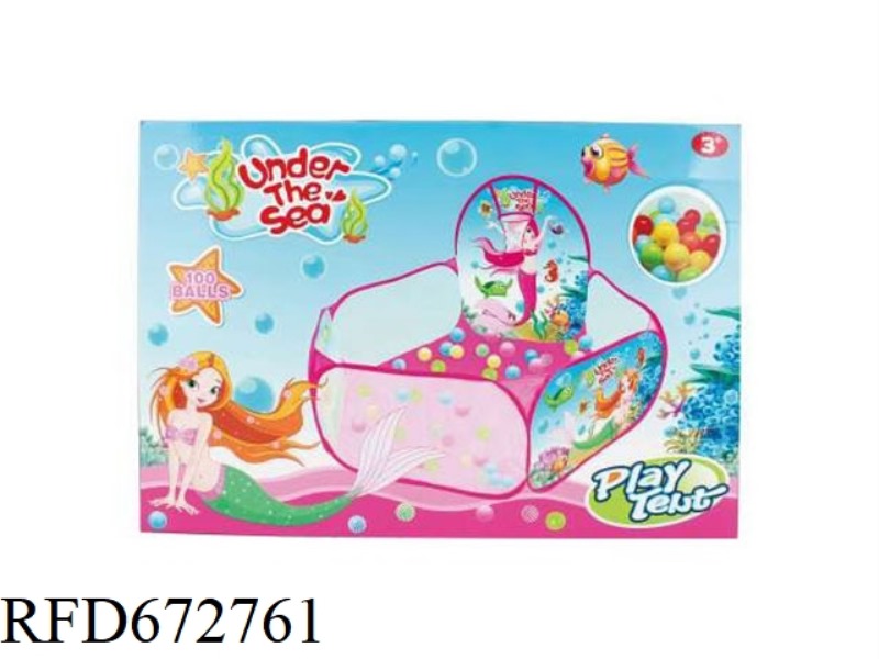 CHILDREN'S TENT BALL POOL 100 BALLS 6.8CM