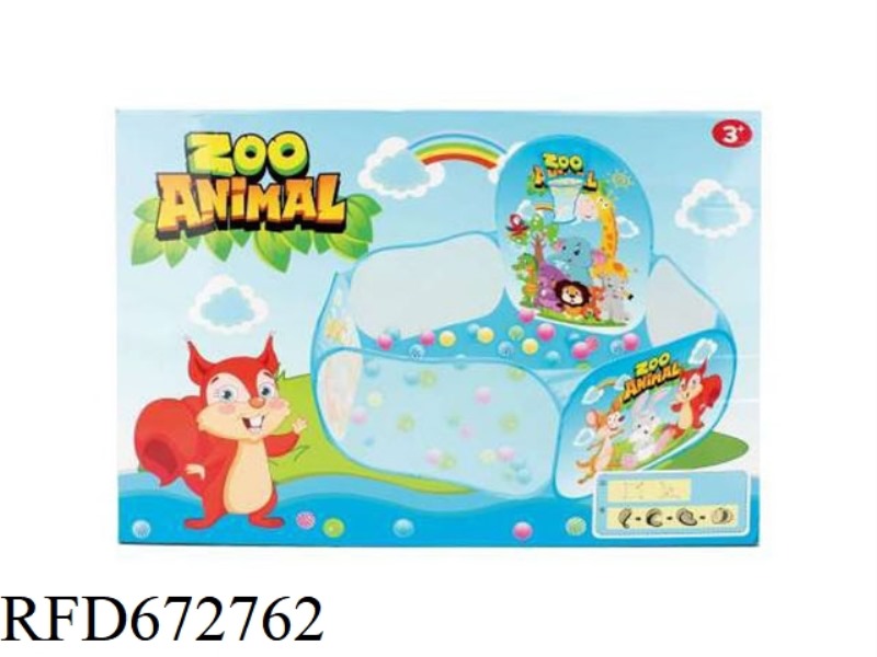 CHILDREN'S TENT BALL POOL (WITH 100 BALLS) 6.8CM
