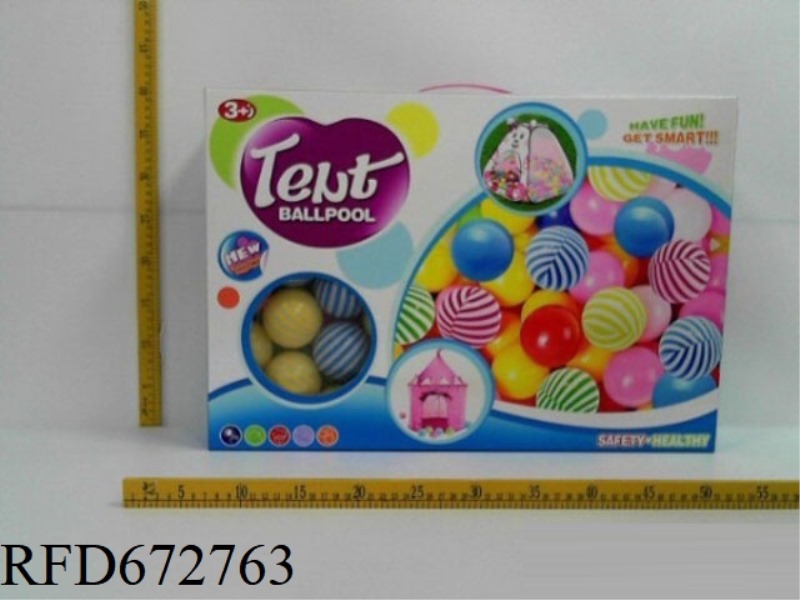 BEACH BALL, DUAL COLOR OCEAN BALL, 100 PIECES, 6CM