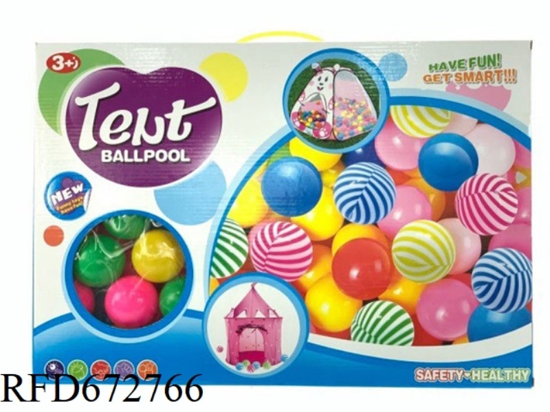 BEACH BALL ROUND PENALTY POOL 6CM, 100 PIECES