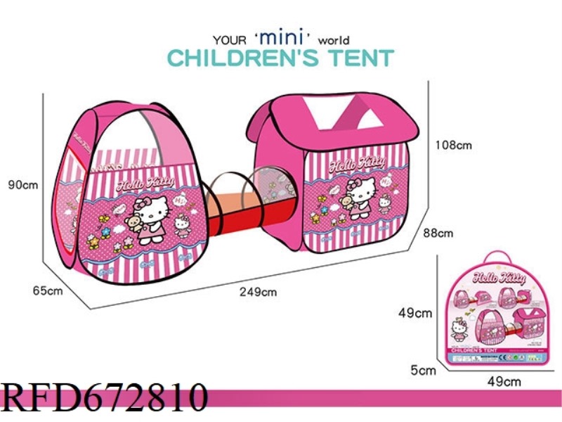 3-PIECE SET OF CHILDREN'S DISNEY KT CAT TENT (CHANNEL+HOUSE TYPE+MISTRESS)